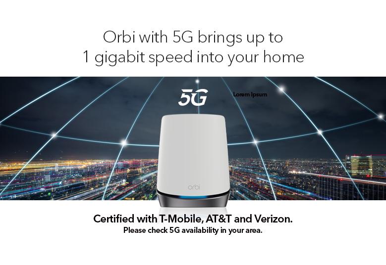 5G Netgear Orbi SDX55 - NBR750 AX4200 - Failover - Home Wi-Fi - RV Camper Setup - MESH CAPABLE