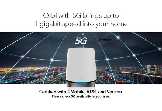 5G Netgear Orbi SDX55 - NBR750 AX4200 - Failover - Home Wi-Fi - RV Camper Setup - MESH CAPABLE