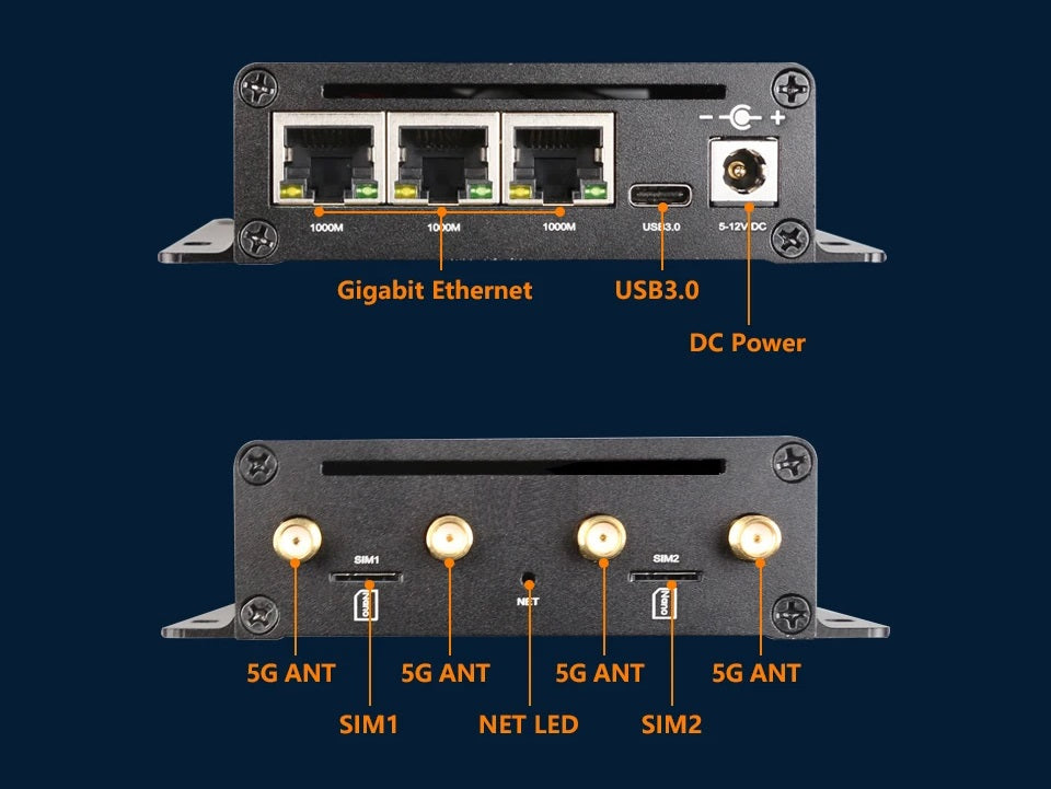 5G Ninja v3 🥷 - Quectel Dual Sim M.2 to 3 Port x RJ45 Wi-Fi Less USB-C Router Less - EVERYTHING IS MANUAL