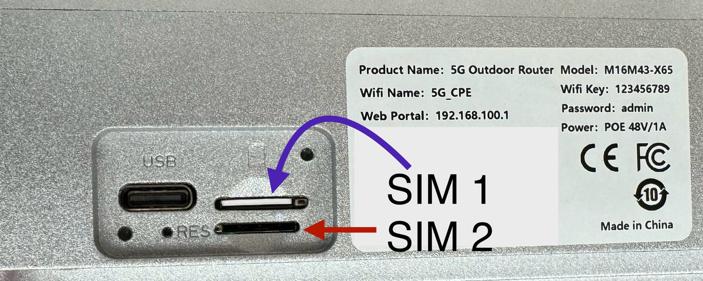 5G Dual SIM Outdoor Trident 🔱 - Wi-Fi 6 AX3000 Dual-Mode Indoor Outdoor Modem Router Access Point 4X4 MiMo 4G NR5G Qualcomm Snapdragon