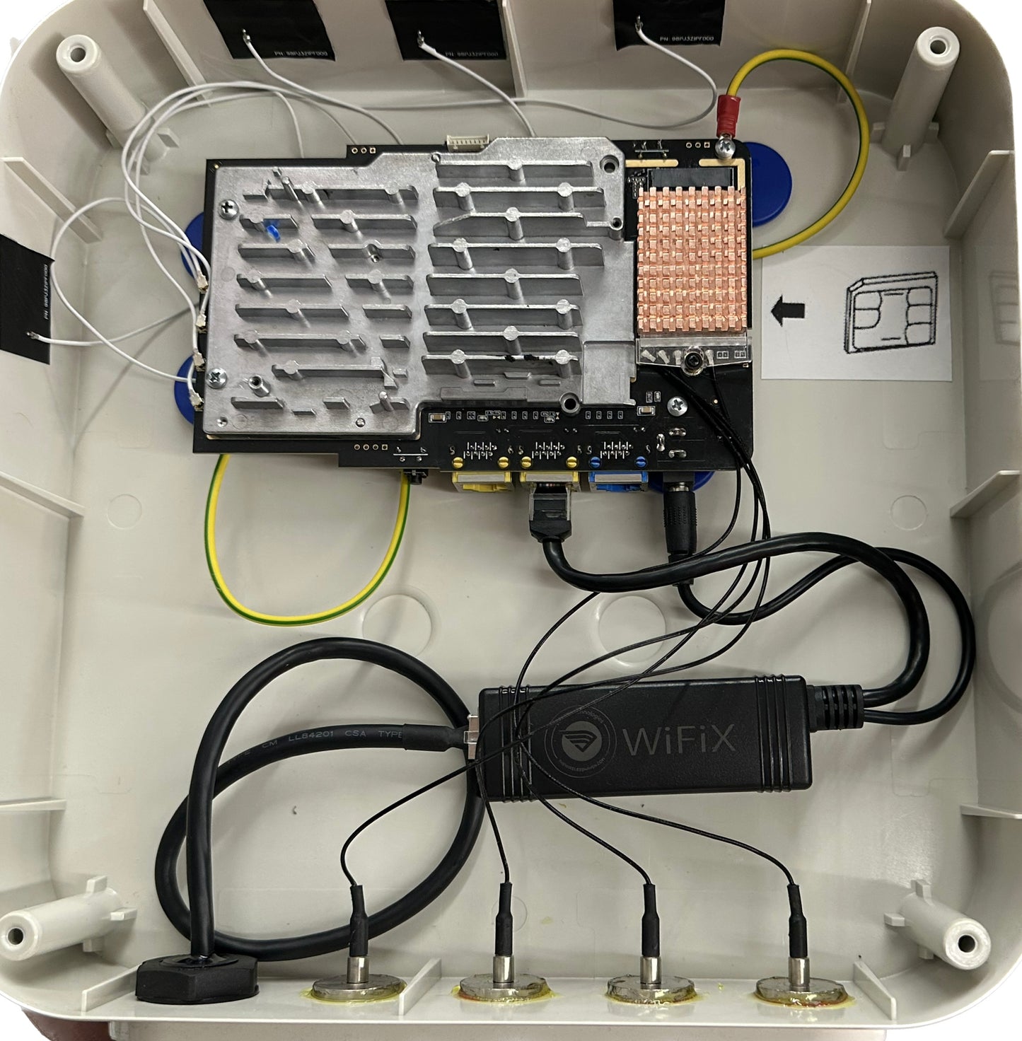 💦 4X4 Custom - Qualcomm Snapdragon X62 - Quectel RM520N-GL - PoE Outdoor Build - The Chester Tech 🐆 Wi-Fi 6 N-Type Connectors